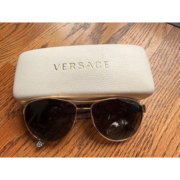 Authentic Versace Unisex Polarized Aviator Sunglasses main image 5